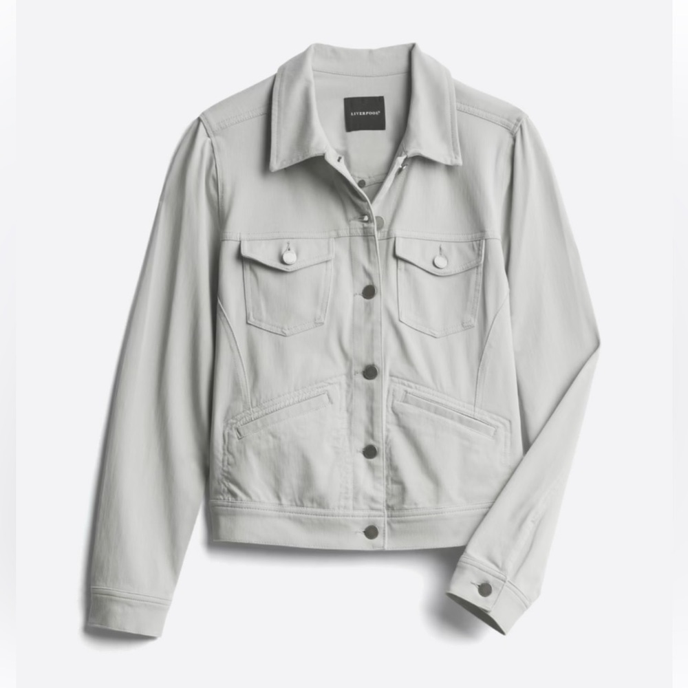 Liverpool Light grey stretchy denim jacket